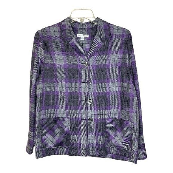 Pendleton Jackets & Blazers - Pendleton Women's Purple Plaid Blazer